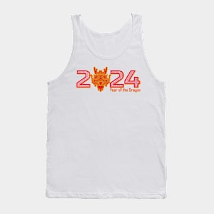 2024 Year of the Dragon, Hello 2024, New Years Eve Shirts, Chinese New Year 2024, Christmas Gifts 2023 Tank Top